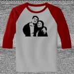 Raglan 3/4 Roundneck Shirt (Gray Body) Thumbnail