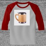 Raglan 3/4 Roundneck Shirt (Gray Body) Thumbnail